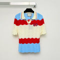 Vibrant Wavy Pattern Polo Shirt