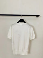 Four-Leaf Clover Embroidery Short Sleeve