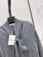 Ribbon Tie Long Sleeve Sweater