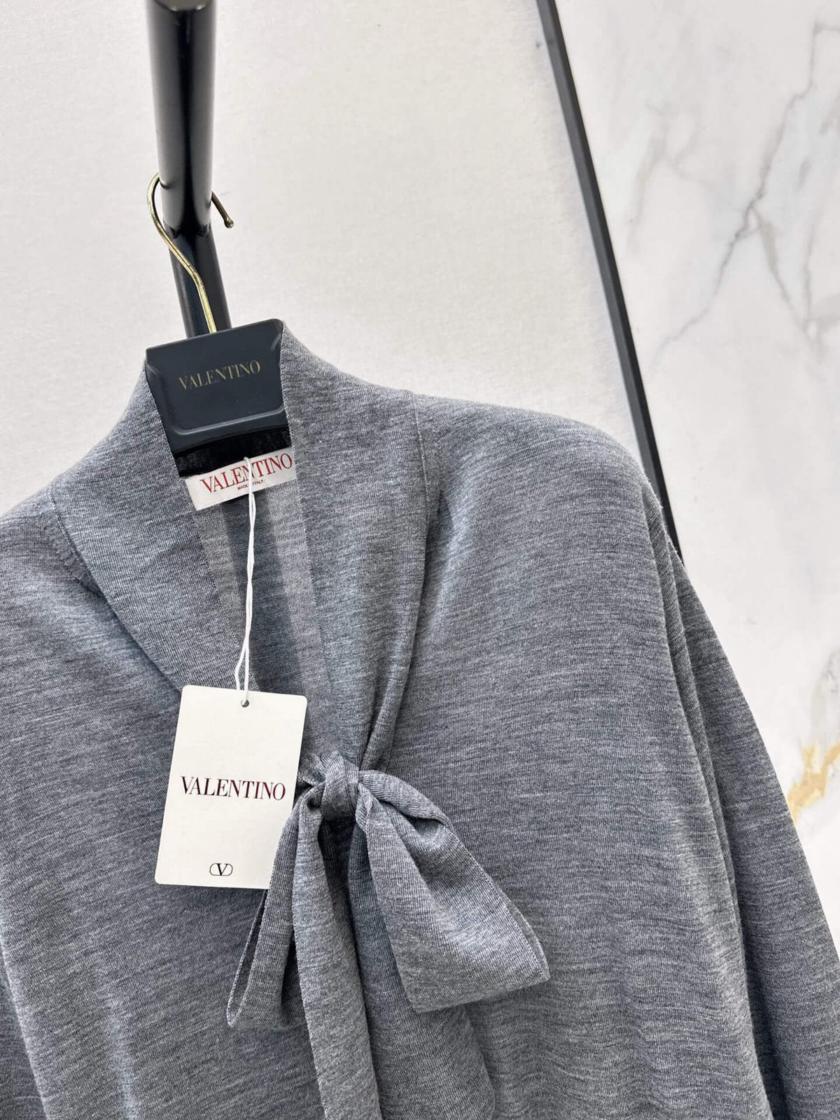 Ribbon Tie Long Sleeve Sweater