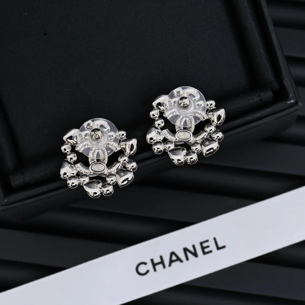 Floral Cluster Stud Earrings