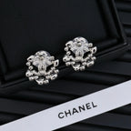 Floral Cluster Stud Earrings