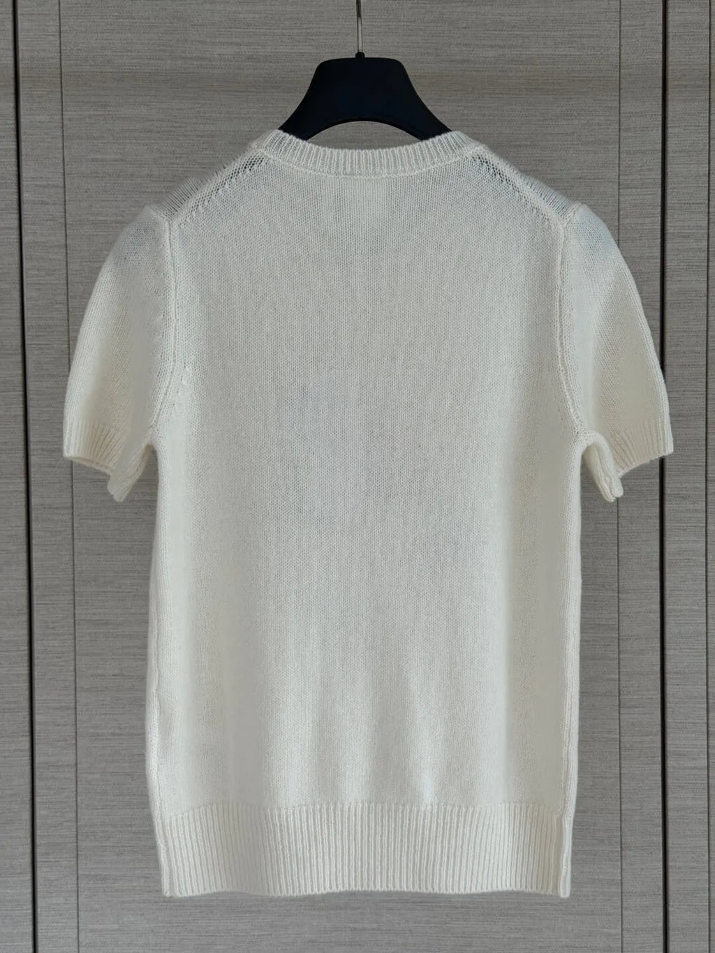 Short Sleeve Embroidered Sweater