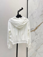 Triangle Hooded Cropped Jacket