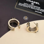 Chic Pearl-Accented Earrings