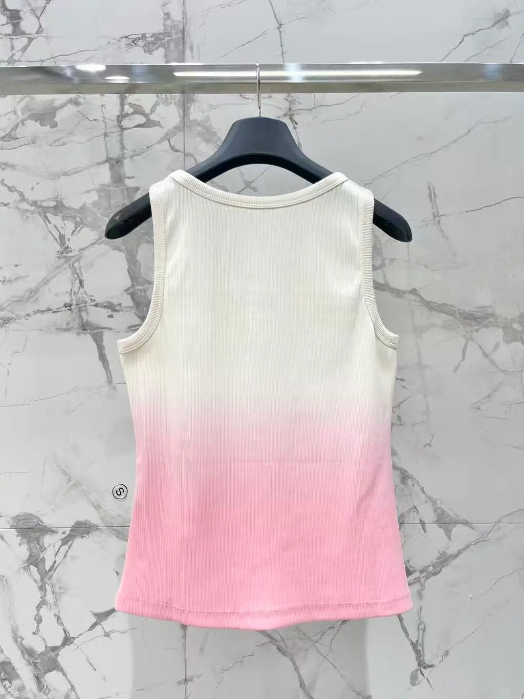 Embroidered Gradient Tank Top