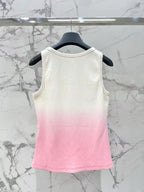 Embroidered Gradient Tank Top