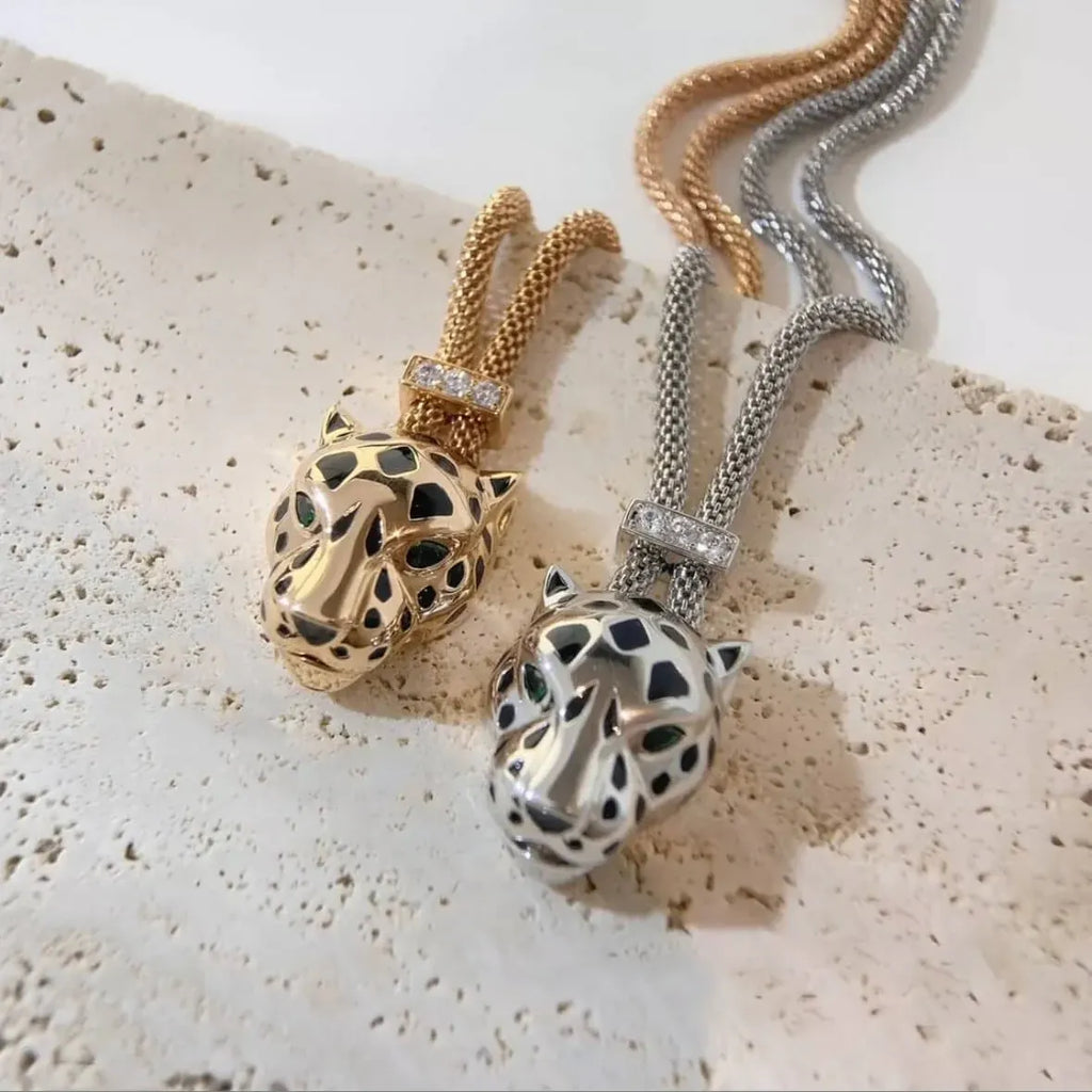 Leopard Head Design Necklace