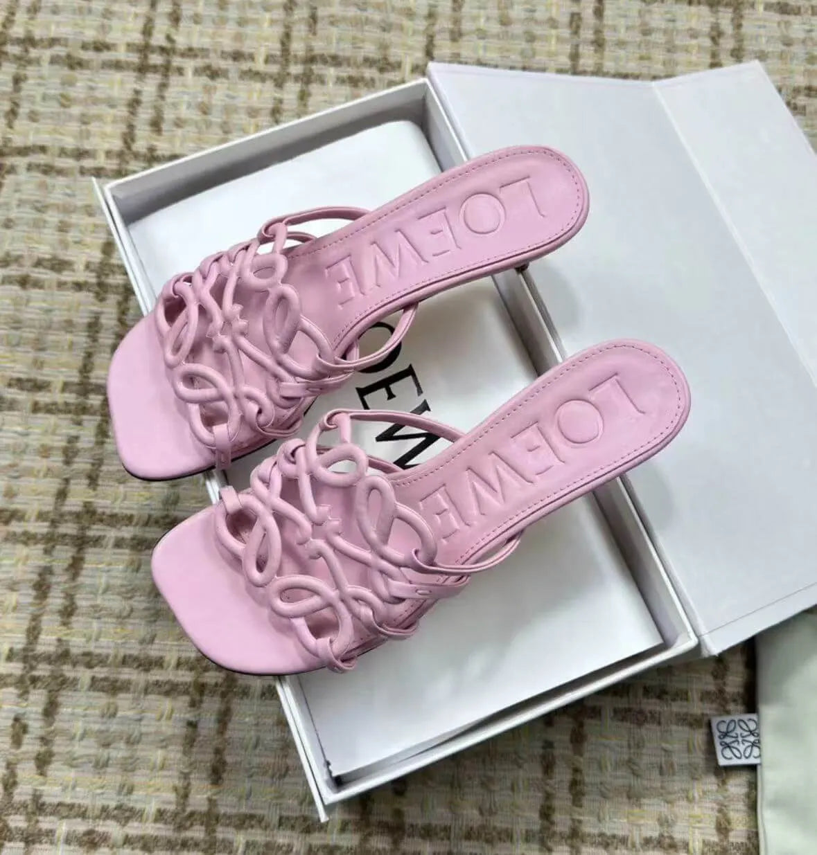 Vacation Style Openwork Low-Heel Sandals