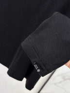 Cropped Label Basic Long Sleeve Tee