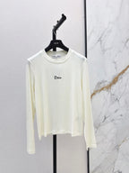 Slim Fit Letter Long Sleeve Tee