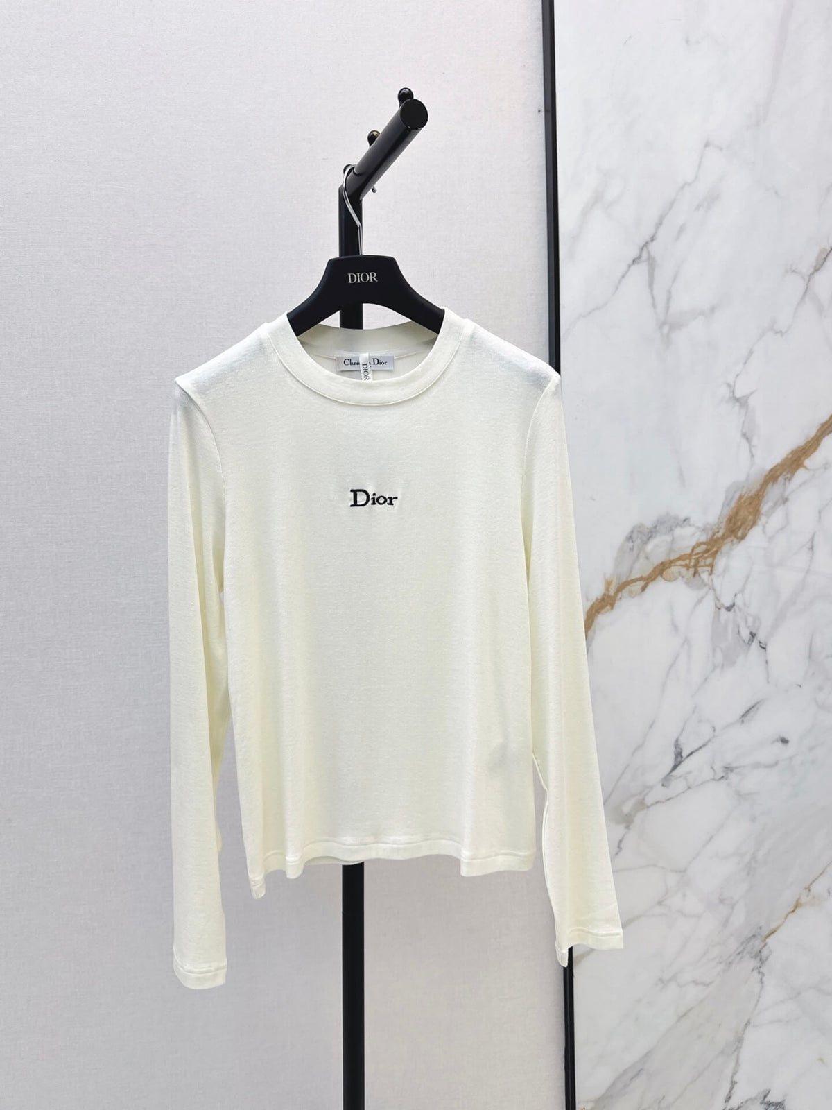 Slim Fit Letter Long Sleeve Tee