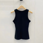 Trendy Embroidered U-Neck Vest