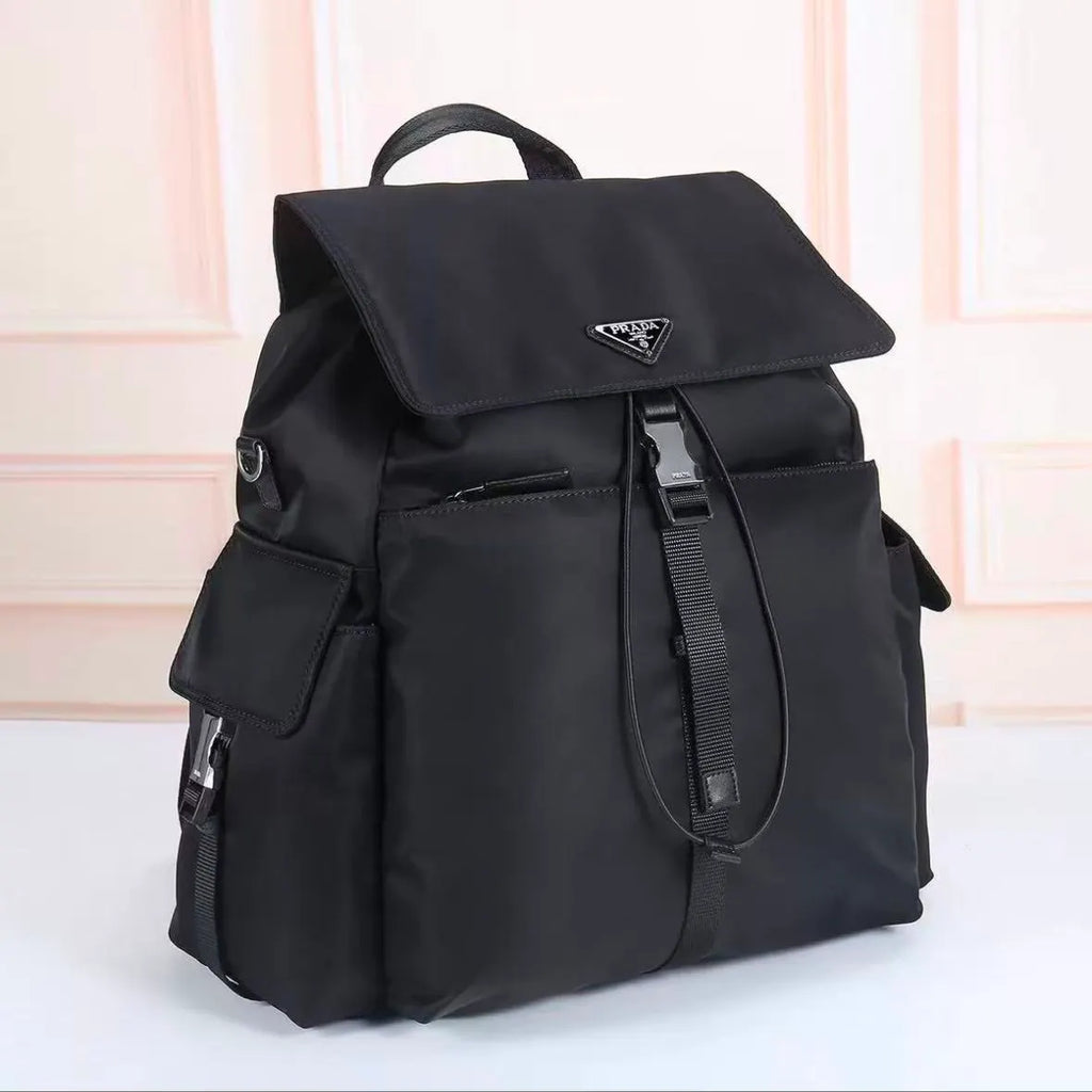 Solid Nylon Backpack