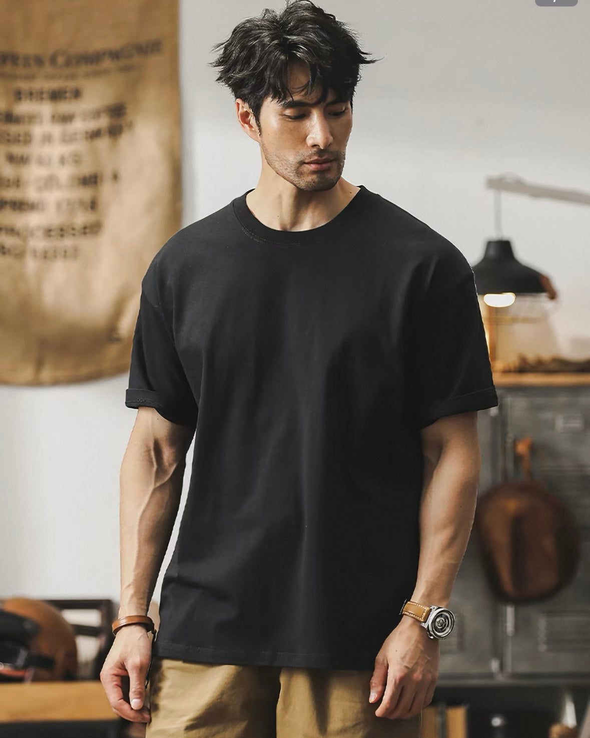 Relaxed Crew Neck T‑Shirt