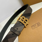 Classic And Minimalist Plaid Belt