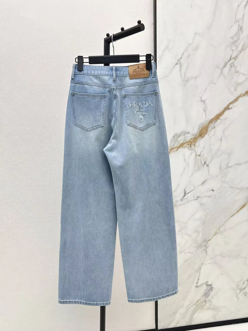 Light Wash Straight Jeans