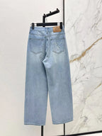 Light Wash Straight Jeans