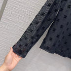 Sheer Mesh Layering Top