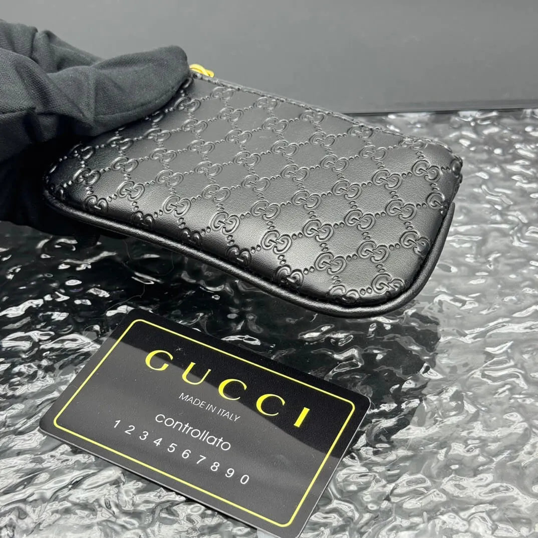 Dark-Weave Mini Wallet