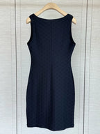 Scoop Neck Jacquard Dress