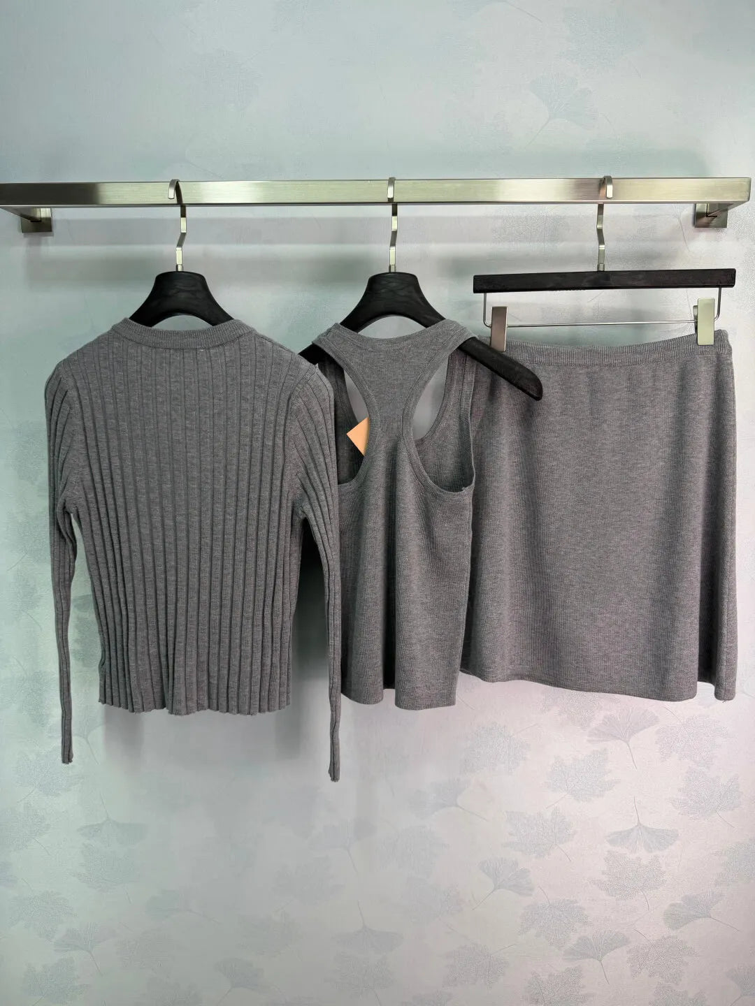 Cardigan Cami Skirt 3-Piece Set