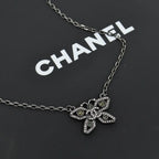 Minimalist Butterfly Diamond Necklace
