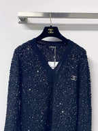 Shimmer Sequin Knit Sweater