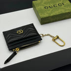 Chevron Leather Hook Card Holder