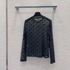 Sheer Mesh Layering Top