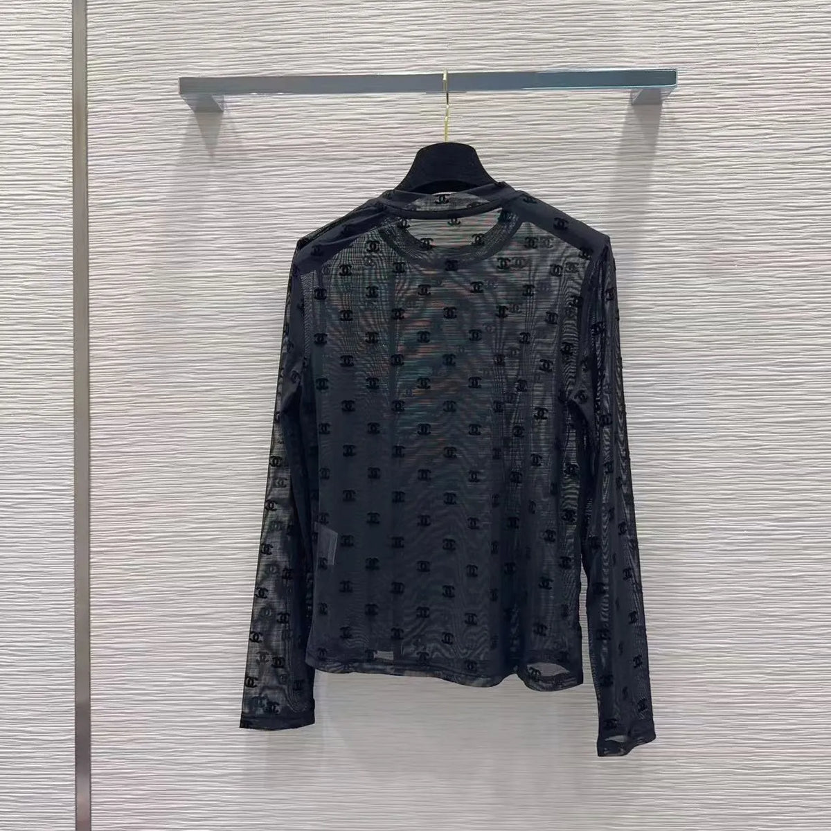 Sheer Mesh Layering Top