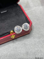 Diamond Twist Stud Earrings