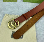Vintage Brown Leather Belt