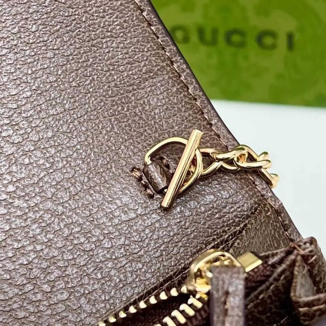 Detachable Chain Retro Pattern Wallet
