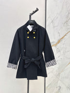 Double Gold Button Tie Waist Coat