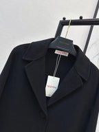 Classic Lapel Straight Wool Coat