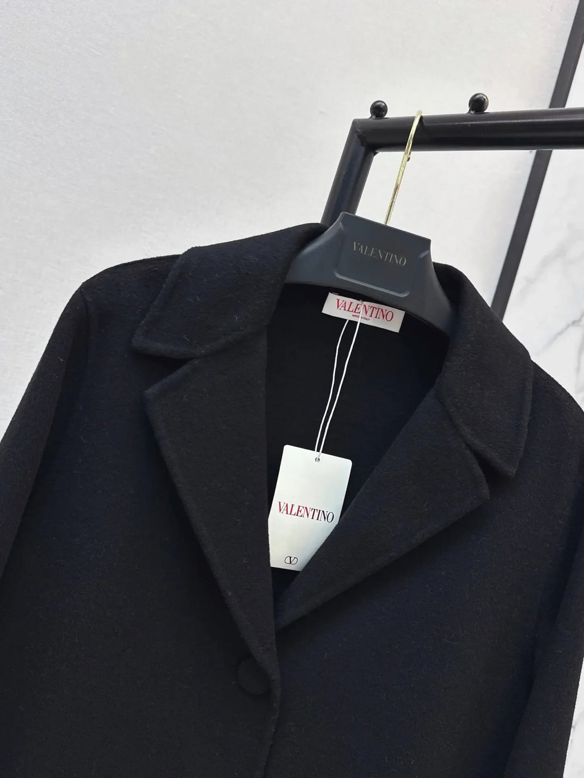 Classic Lapel Straight Wool Coat