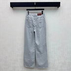 All Over Monogram Denim Vest and Jeans Set