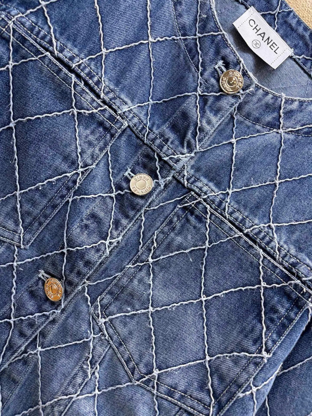 Diamond Stitch Cropped Jacket