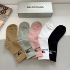 Lettering Pattern Socks