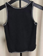 Contrast Piping Tank Top