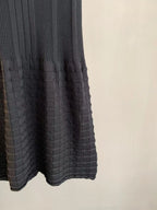 Vertical Plaid Paneled Tank Dress
