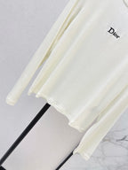 Slim Fit Letter Long Sleeve Tee