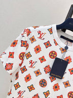 Vintage Totem Print Casual T-shirt