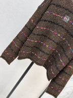 Multi‑color Striped Loose Knit Top