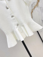 Metal Buckle Peplum Top