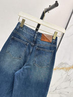 Segmented Baggy Denim Pants