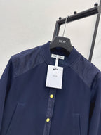 Vintage Print Shoulder Patch Bomber Jacket