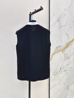 Collar Bow Button Front Tank