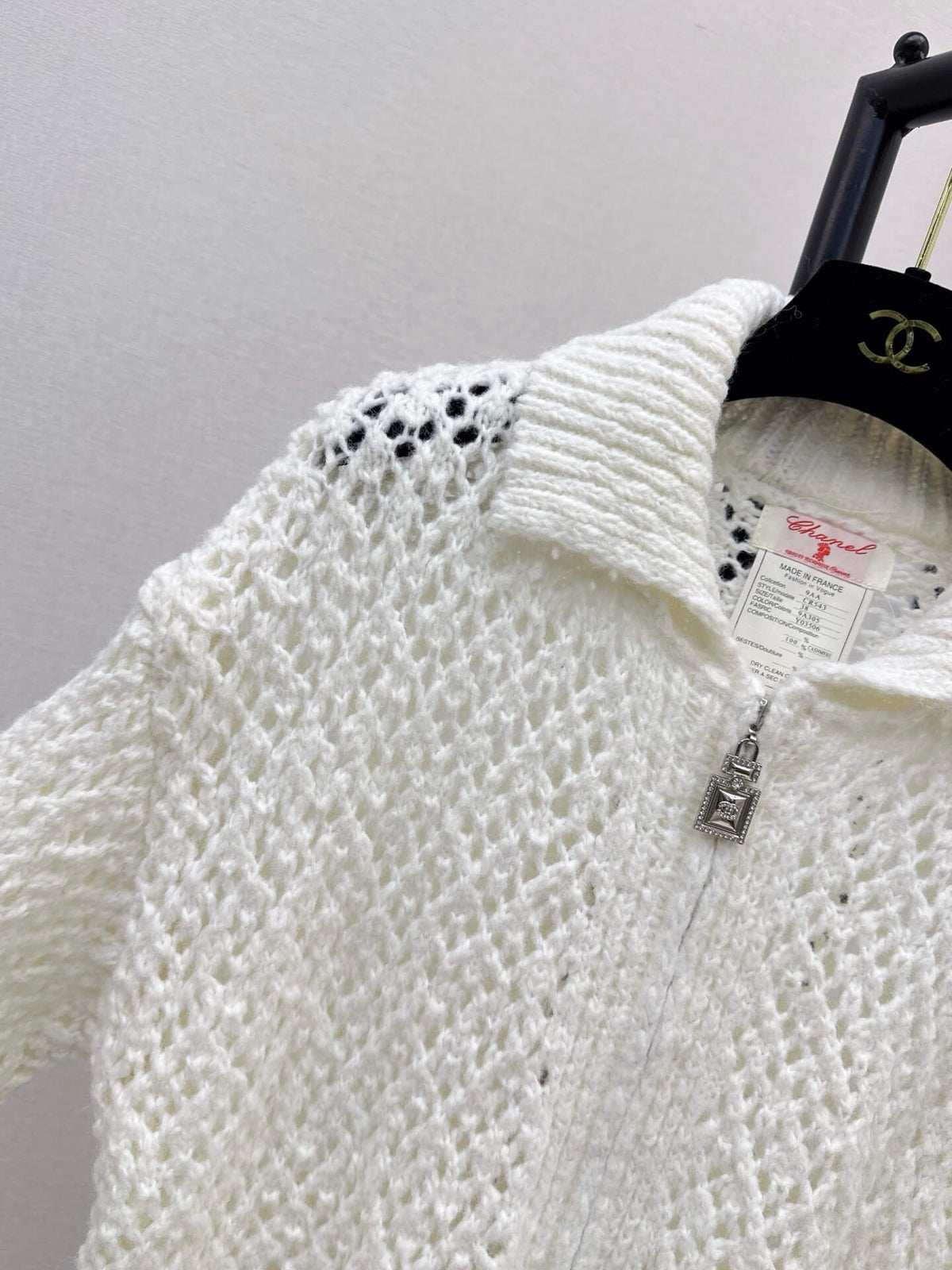 Chunky Mesh Knit Cardigan